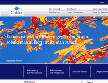 Tablet Screenshot of click-job.ch